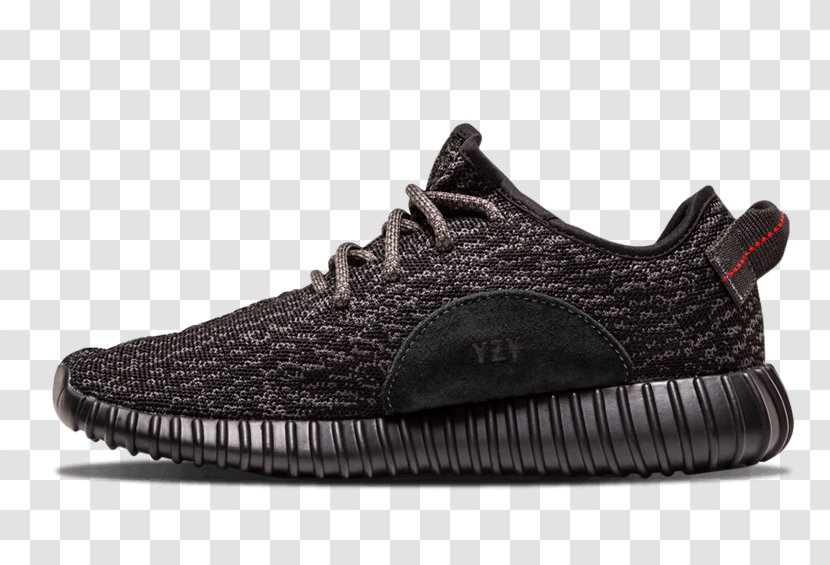 Adidas Yeezy 350 Boost V2 Mens Black Fabric 4 'Pirate Black' 2016 Sneakers Transparent PNG