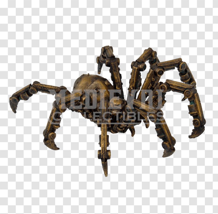 Steampunk Spider Science Fiction Statue Figurine - Tarantula - Mechanical Transparent PNG