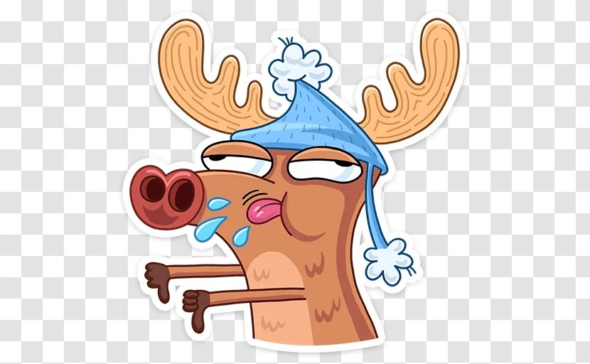 Reindeer Sticker VK Clip Art - Tree Transparent PNG