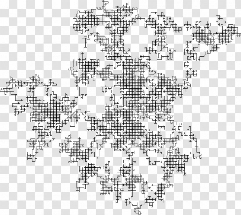 Random Walk Ecology Markov Chain Monte Carlo Stochastic Process - Black And White - Animation Cycle Transparent PNG