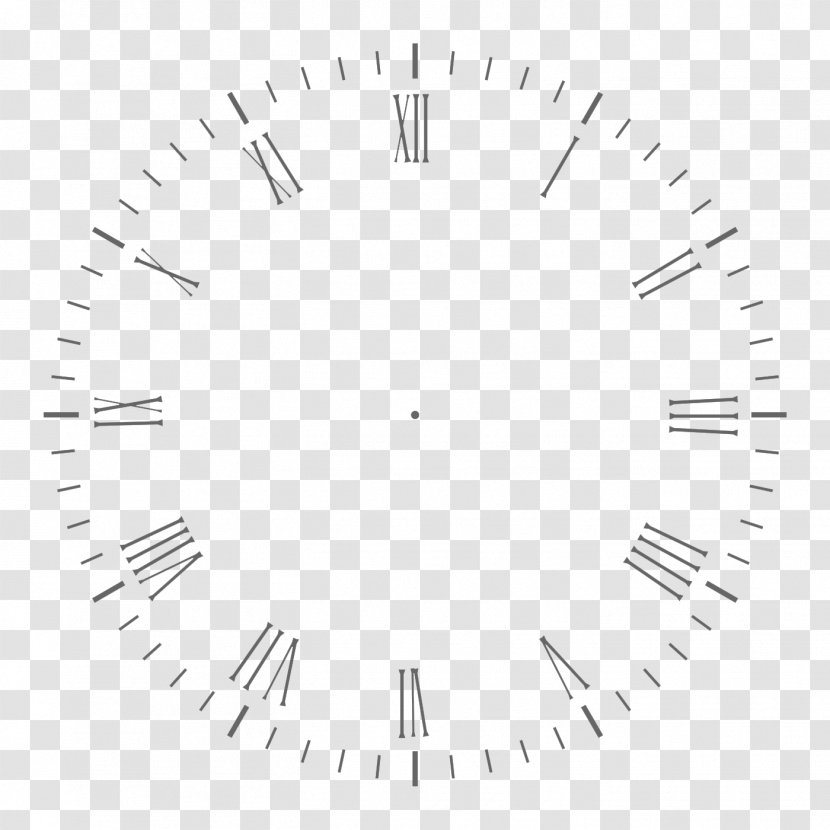 Clock Face Clip Art Digital Image - Silhouette Transparent PNG