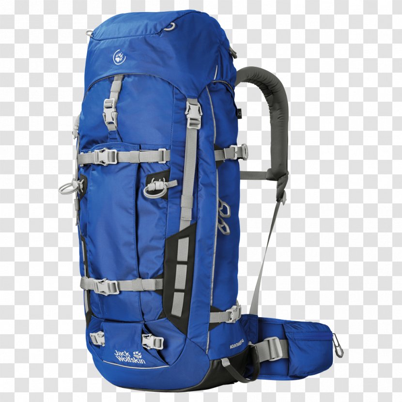 Backpack Mountaineering Jack Wolfskin Karrimor Deuter Sport - Electric Blue - Mountaineer Transparent PNG