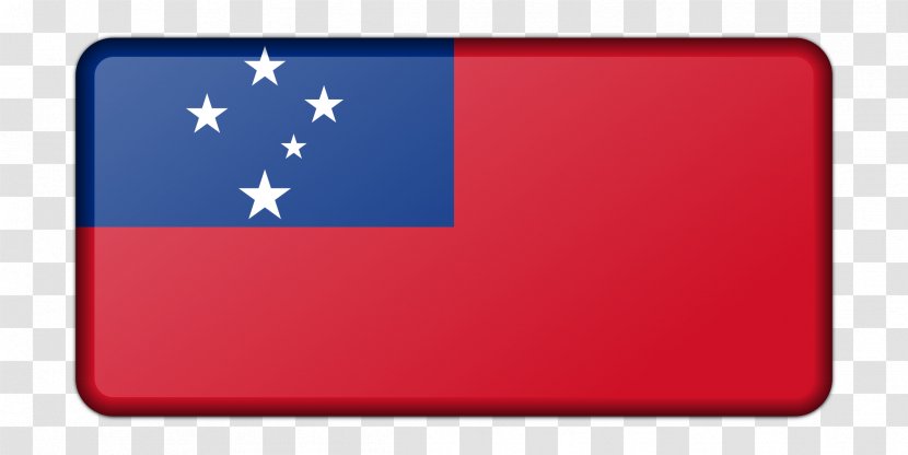Flag Of Samoa Download - Red Transparent PNG
