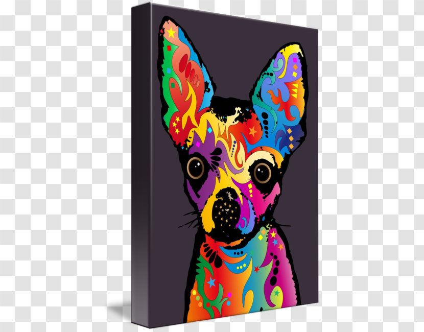 Chihuahua Canvas Print Art Gallery Wrap - Pop - Dog Transparent PNG