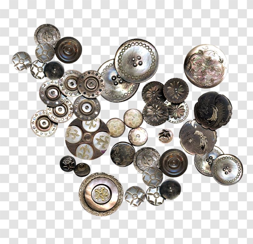 Button Clip Art - Silver - All Kinds Of Buttons Transparent PNG