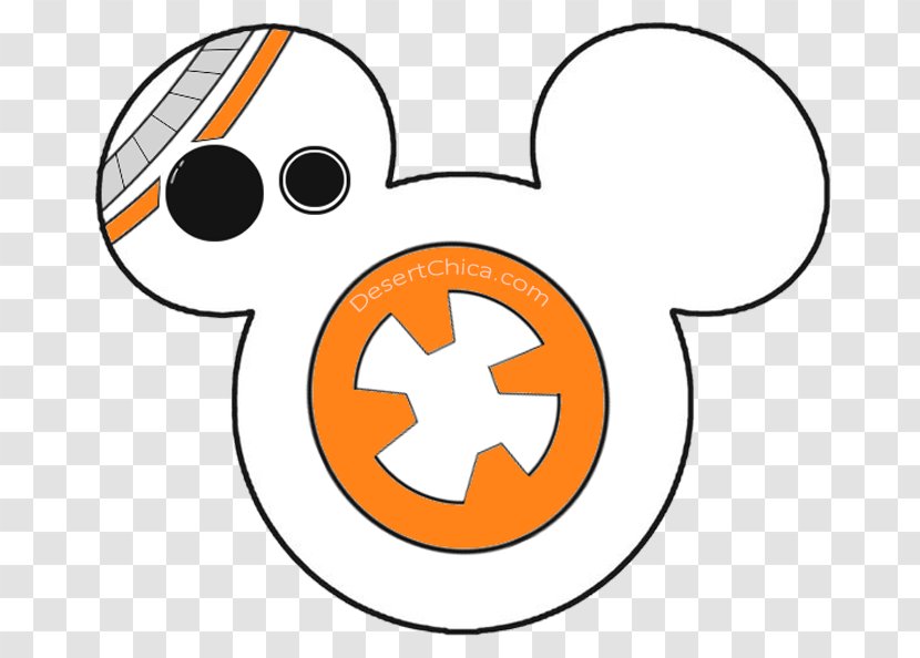 BB-8 Mickey Mouse T-shirt Minnie Iron-on - Orange Transparent PNG