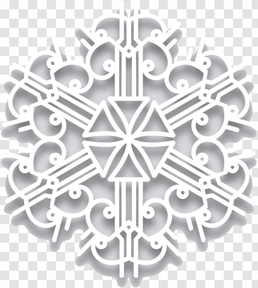 Vector Graphics Snowflake Pattern Image Circle - Metal Transparent PNG