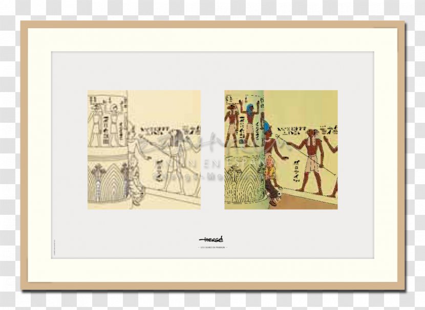 Cigars Of The Pharaoh Adventures Tintin Snowy Crab With Golden Claws Lithography - Picture Frame - Cigare Transparent PNG