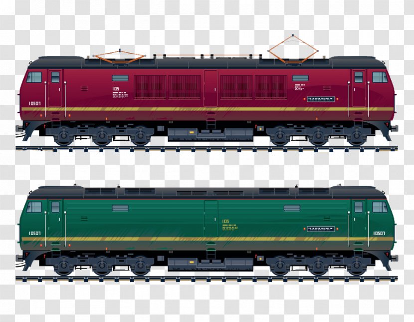Train Passenger Car Rail Transport Railroad Diesel Locomotive - Mode Of Transparent PNG