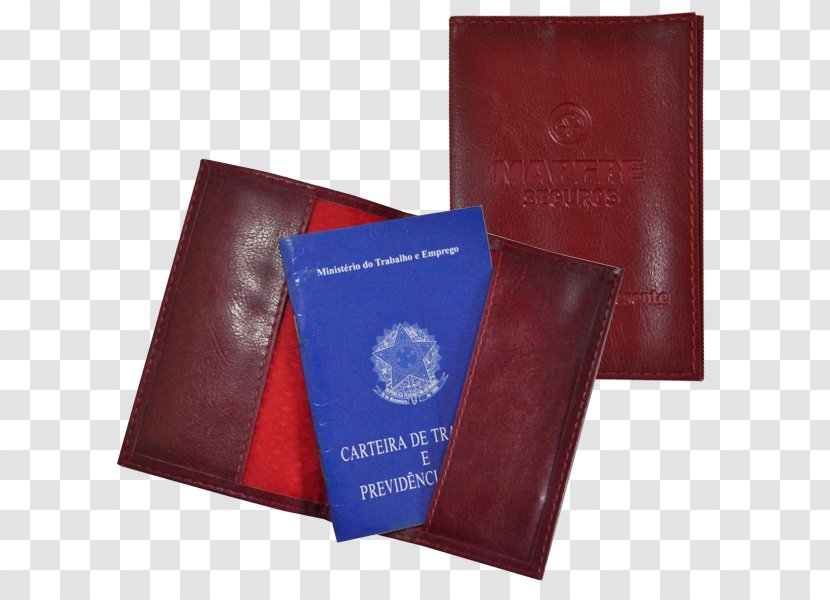 Wallet Leather Tanga Employment Record Book Zipper - Division - Carteira De Trabalho Transparent PNG