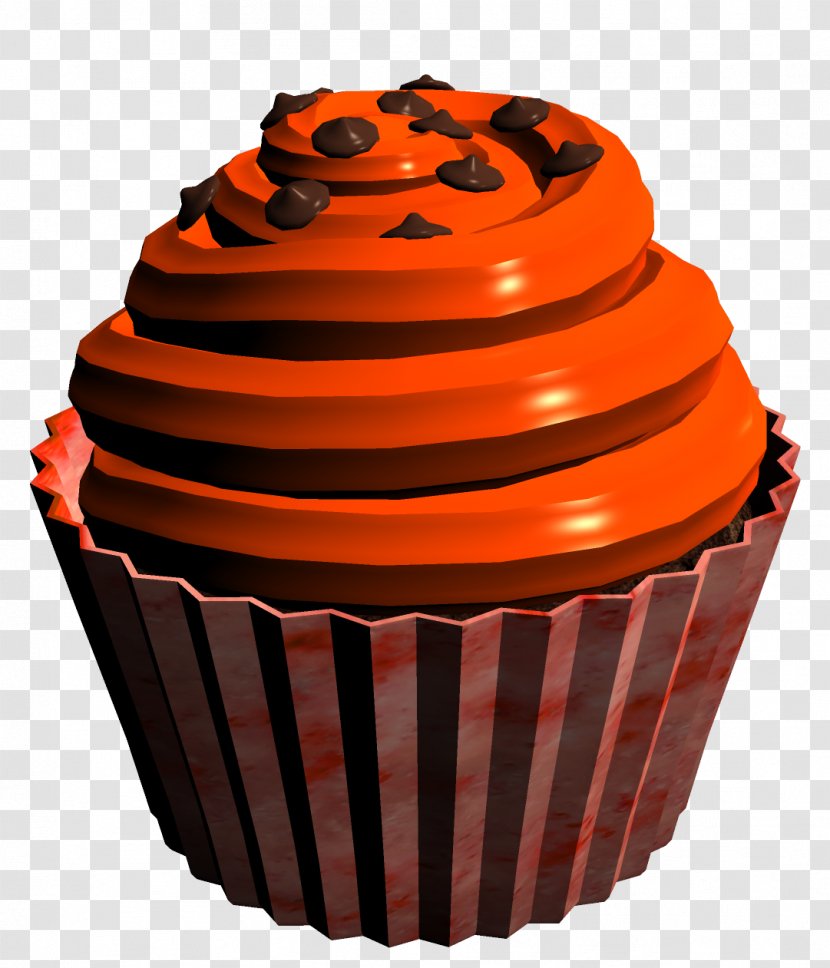 Cupcake Muffin Chocolate - Red Cones Transparent PNG