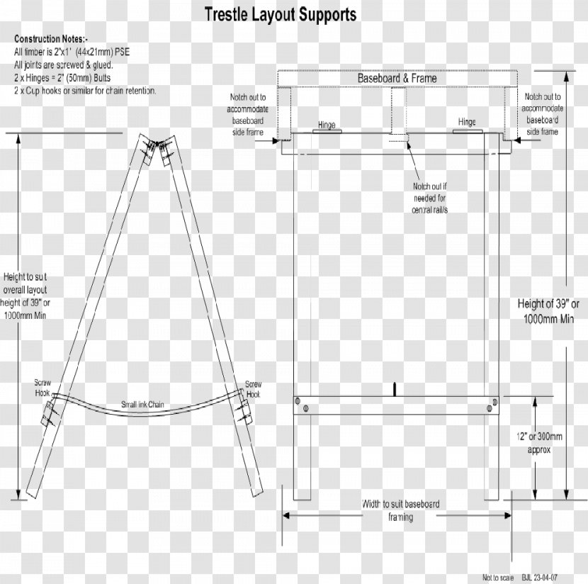 Drawing Furniture Diagram - Railway Board Transparent PNG