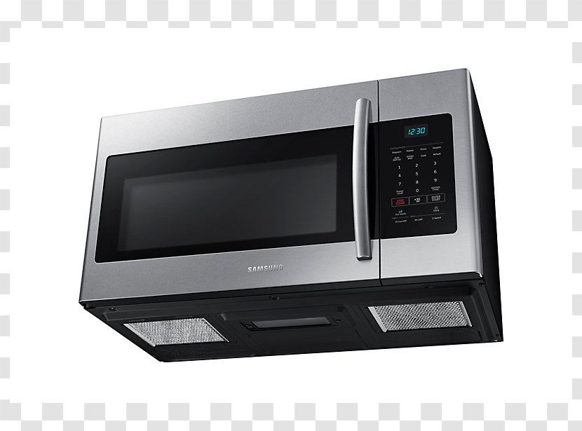 Microwave Ovens Exhaust Hood Stainless Steel Home Appliance Cubic Foot - System - Samsung Transparent PNG