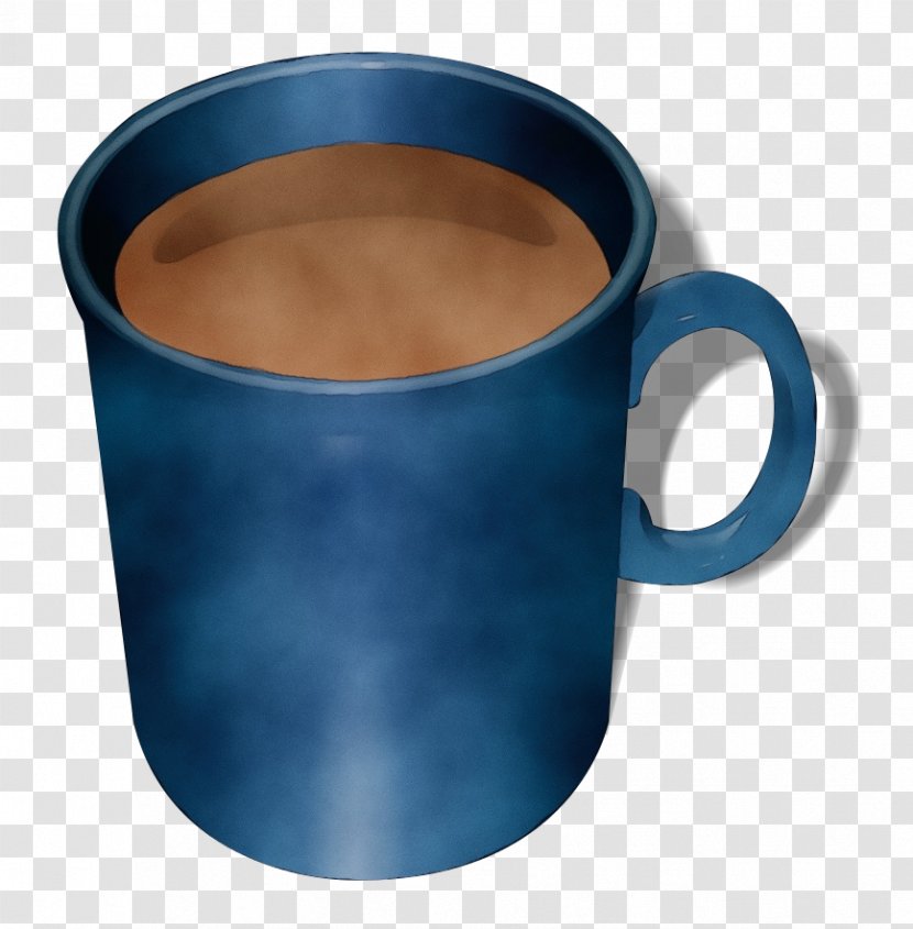 Coffee Cup - Blue - Teacup Pottery Transparent PNG