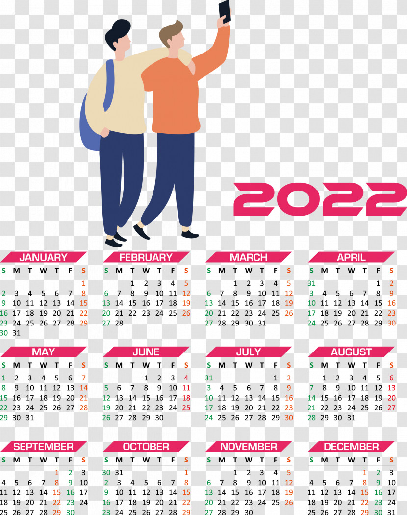 2022 Calendar Year 2022 Calendar Yearly 2022 Calendar Transparent PNG