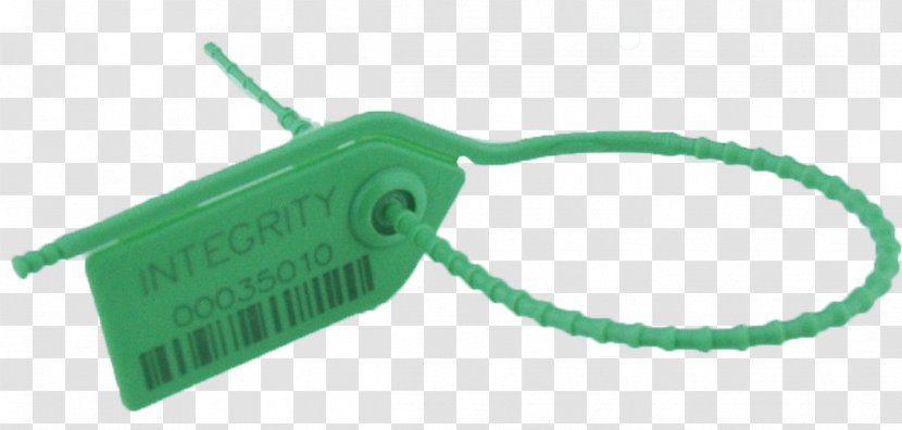 Security Seal Barcode Plastic - Green Transparent PNG