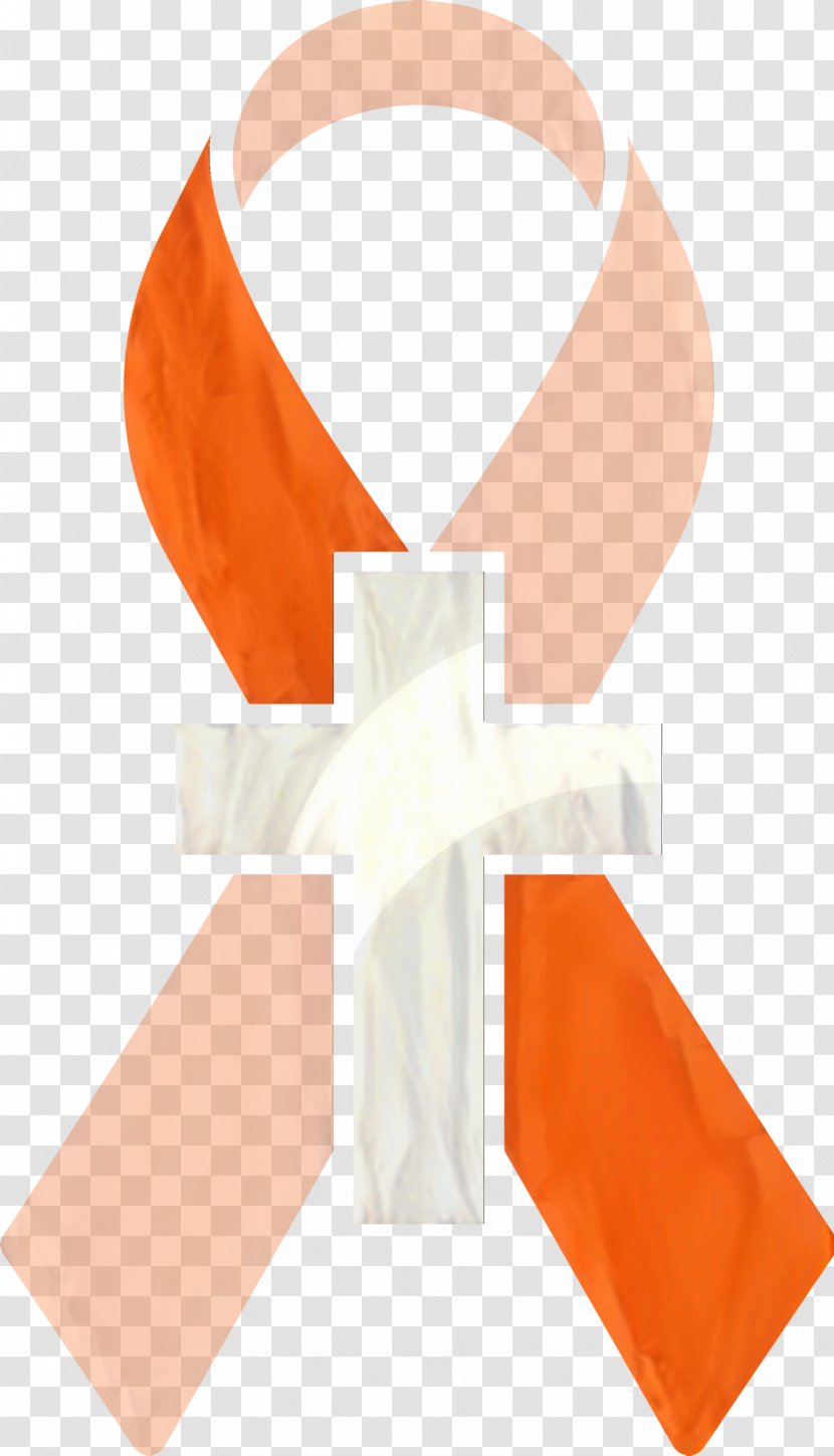 White Background Ribbon - Peach Transparent PNG