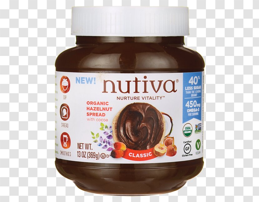 Organic Food Hazelnut Butter Chocolate Spread - Ingredient - Healthy Ingredients Transparent PNG
