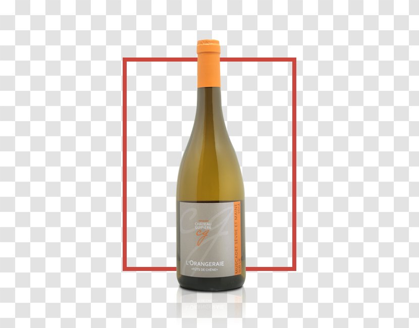 Champagne White Wine Glass Bottle - Golden Bottal Transparent PNG