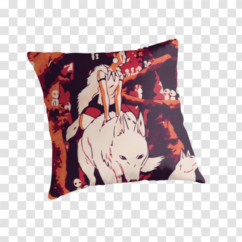 Throw Pillows Cushion Princess Mononoke - Pillow Transparent PNG