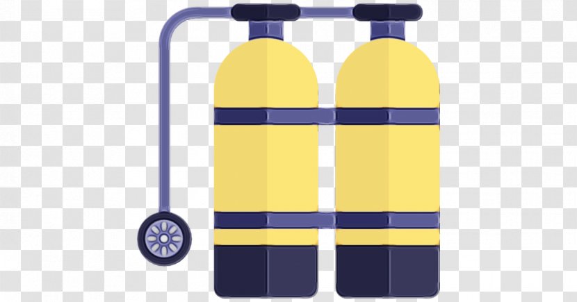 Yellow Pattern Plaid Line Textile - Paint - Water Bottle Transparent PNG