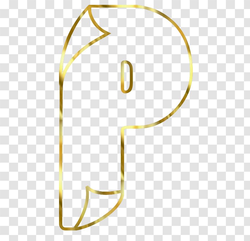 Alphabet Yellow Letter Gold Font - Golden Brain Transparent PNG