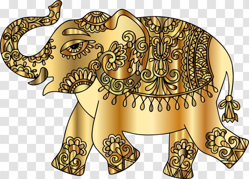 Indian Elephant - African - Wildlife Animal Figure Transparent PNG