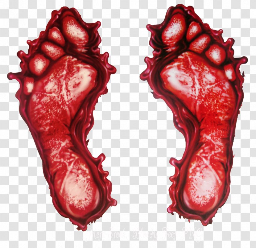 Foot Blood Red - Tree - Feet Transparent PNG