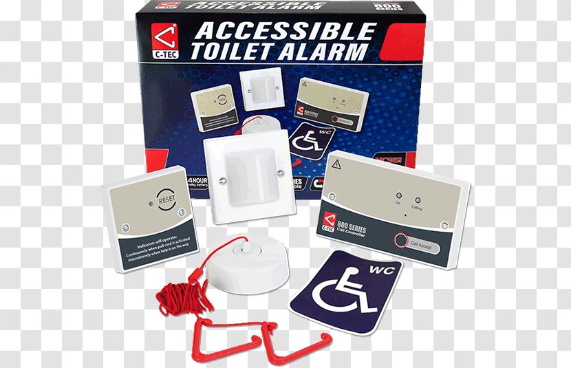 Accessible Toilet Disability Alarm Device Fire Protection - Electronic Transparent PNG