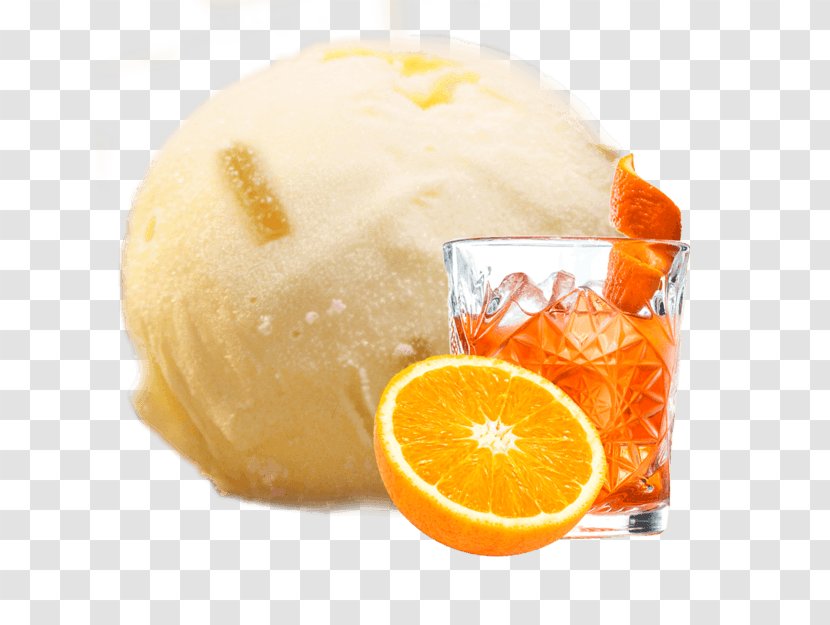 Ice Cream Sorbet Cocktail Gin And Tonic Old Fashioned - Citric Acid - Orange Transparent PNG
