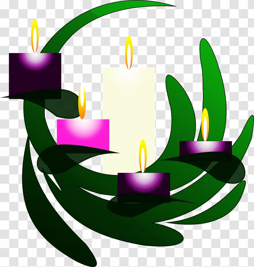 Clip Art Purple Violet Plant Graphic Design - Symbol Candle Transparent PNG