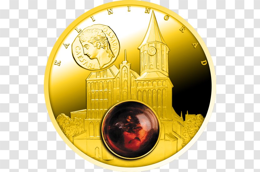 Gold Commemorative Coin Amber Road - Artist Transparent PNG