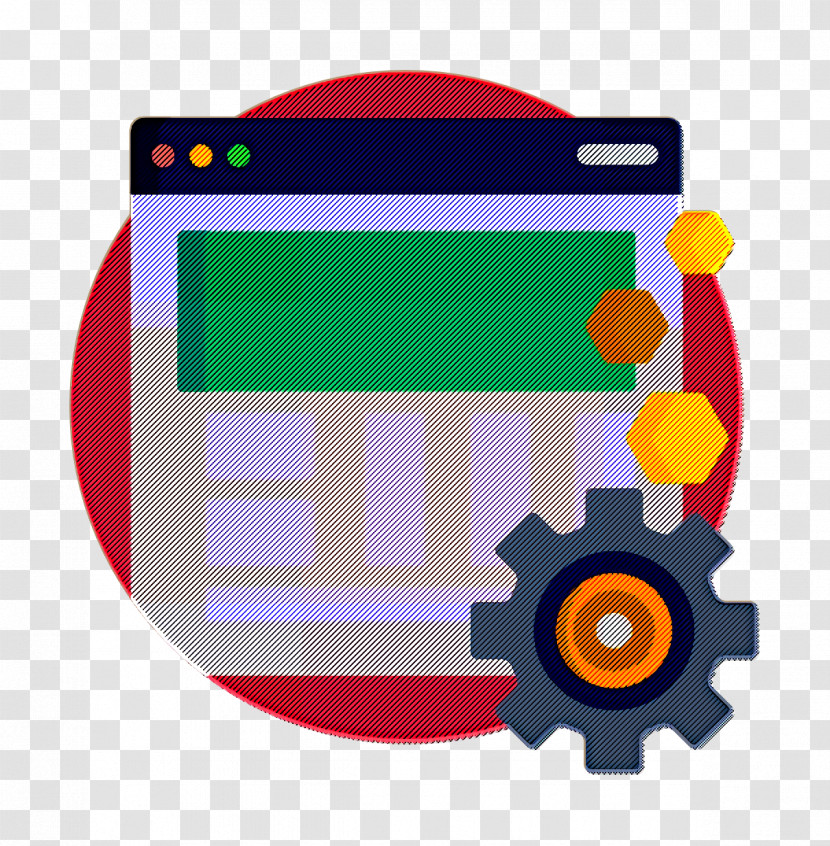 Browser Icon Marketing And Seo Icon Web Maintenance Icon Transparent PNG