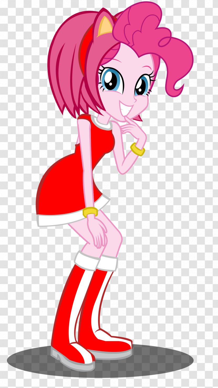 Pinkie Pie Amy Rose Rainbow Dash My Little Pony: Equestria Girls Sonic The Hedgehog - Cartoon Transparent PNG