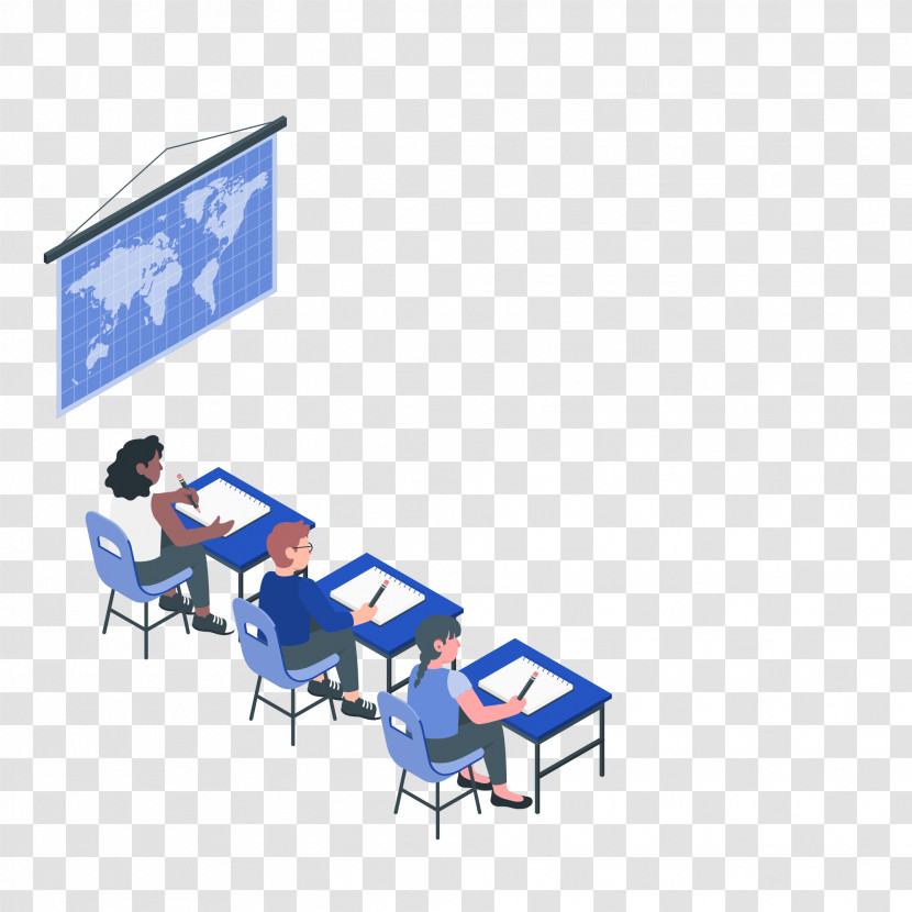 Table Furniture Line Classroom Organization Transparent PNG