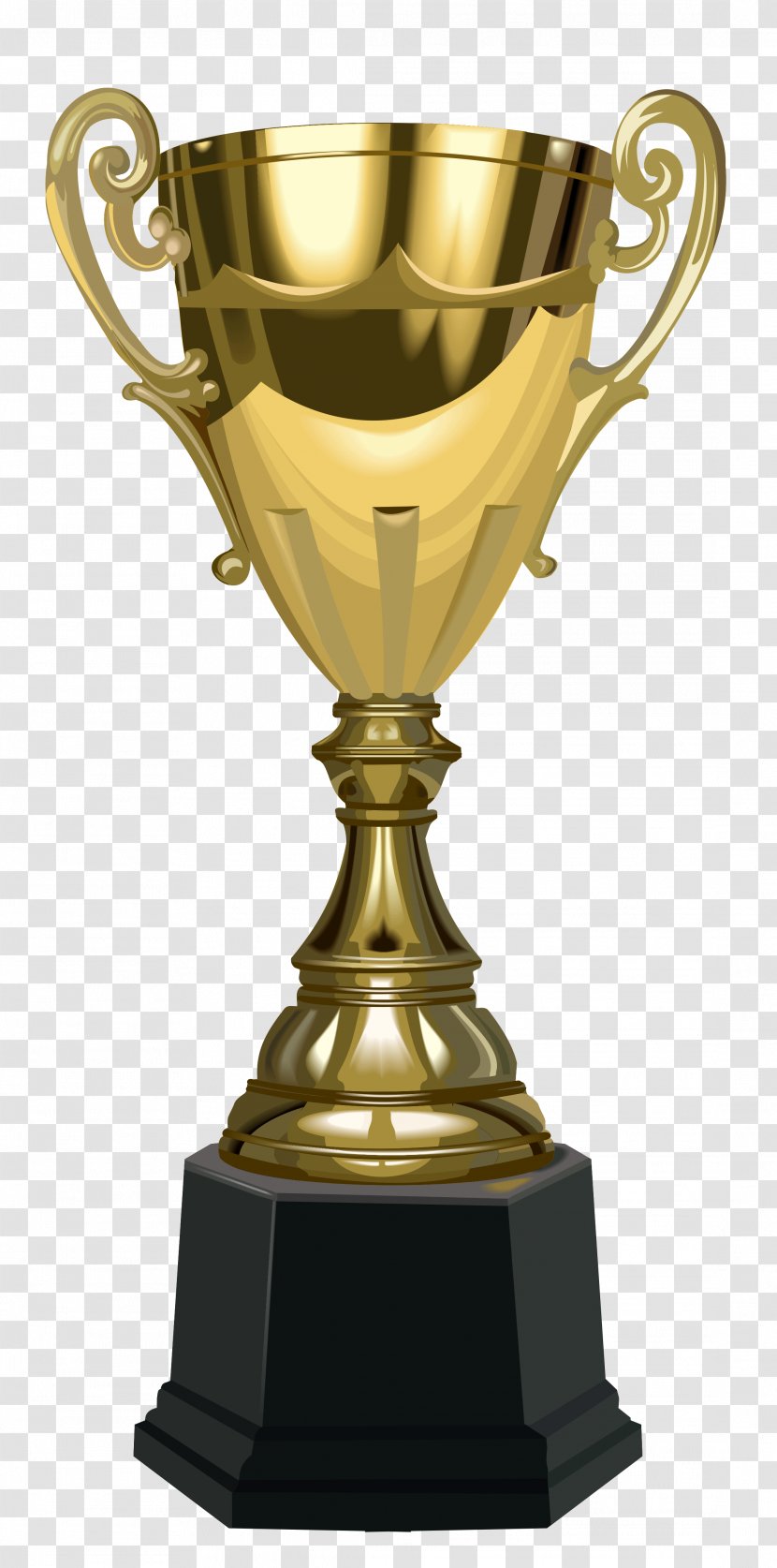 Trophy Prize Award Clip Art - Brass - Cup Clipart Transparent PNG