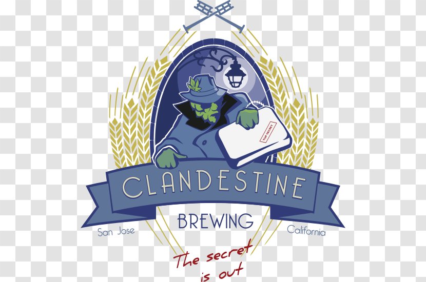 Clandestine Brewing Craft Beer Brewery Bar - Brand Transparent PNG