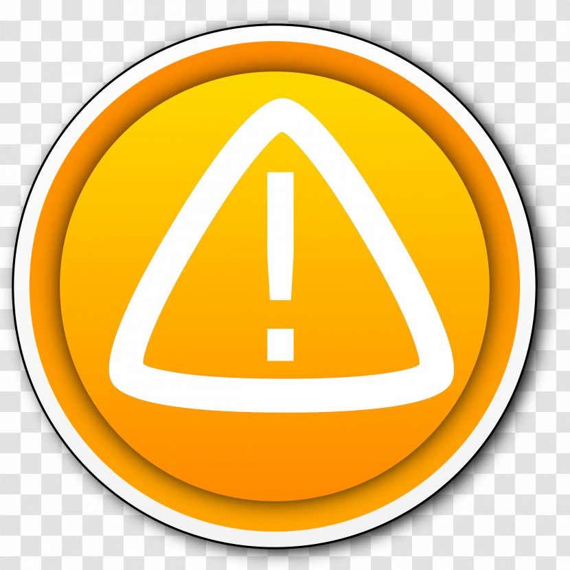 Warning Sign Button Clip Art - Danger Transparent PNG