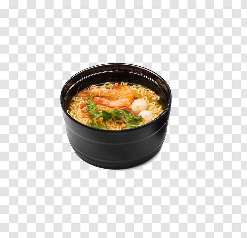 Instant Noodle Bowl Tom Yum Thai Cuisine Asian - Student Tableware Transparent PNG