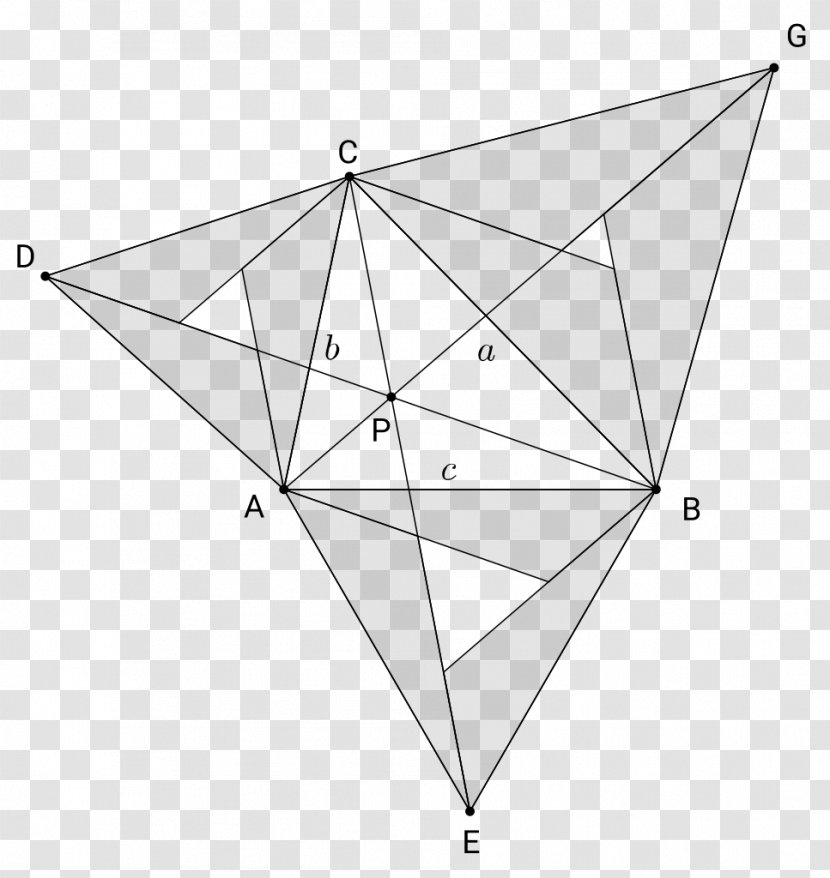 Triangle Point Pattern - White Transparent PNG