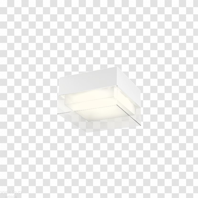 Product Design Rectangle - Ceiling Fixture - White Texture Transparent PNG