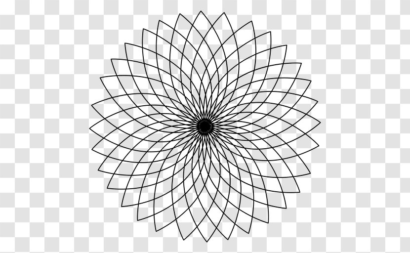 Sacred Geometry Circle Spirograph - Bicycle Wheel - Geomentry Transparent PNG