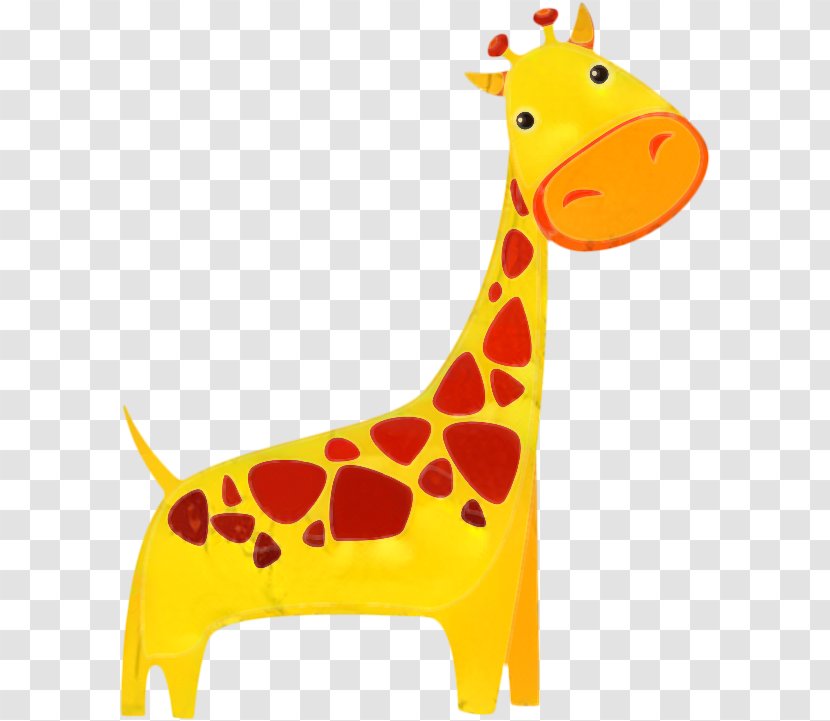 Giraffe Clip Art Cartoon Image - Yellow - Fawn Transparent PNG