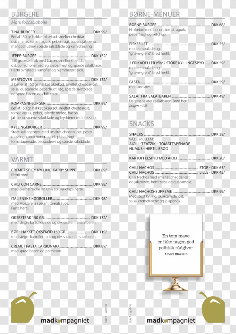 Cafe Menu Restaurant Document Hewlett-Packard - Text - Cafeteria Transparent PNG