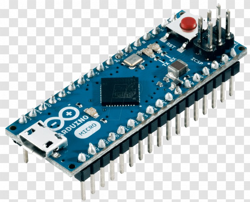 Arduino Micro USB Microcontroller Input/output - Technology - Programmer Transparent PNG