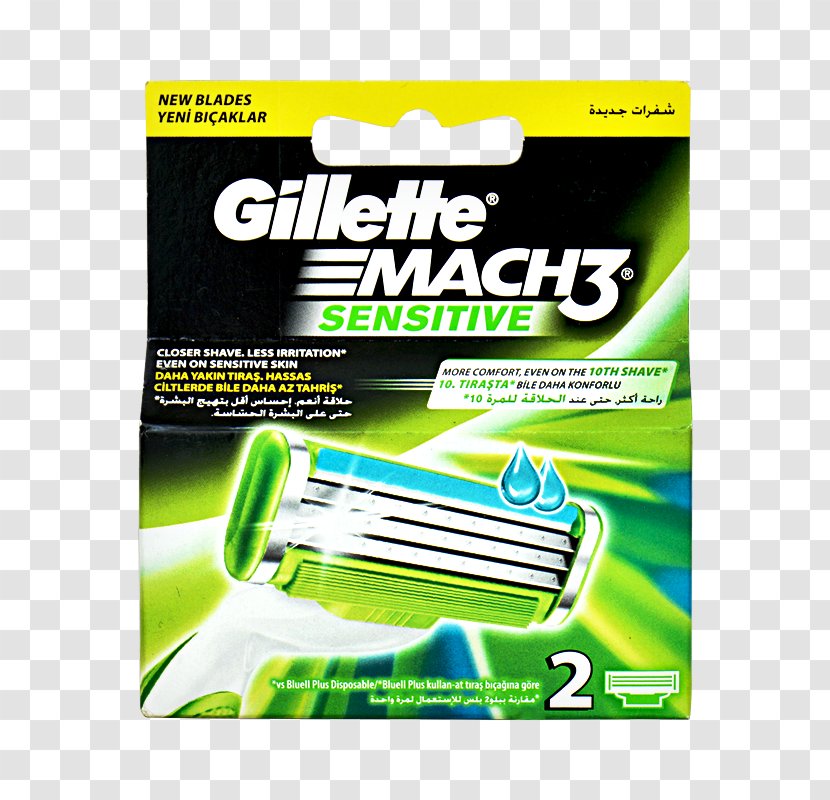 Gillette Mach3 Razor Shaving Blade - Wilkinson Sword Transparent PNG