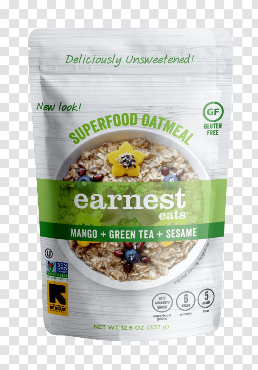 Breakfast Cereal Earnest Eats Oatmeal Superfood - Oat - Blueberry Transparent PNG