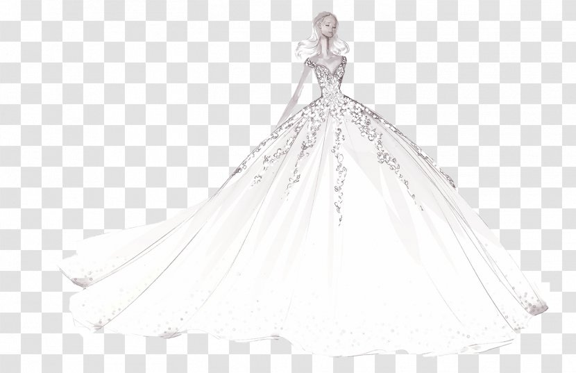 Wedding Dress Wiki Black & White M Gown - Costume Design - Feminine Products Transparent PNG