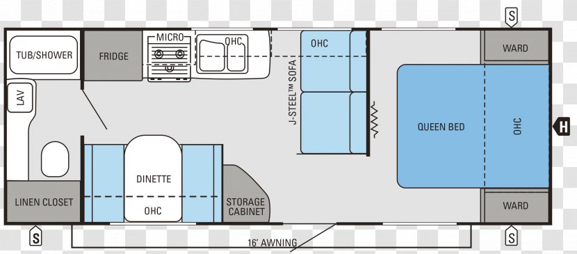 Floor Plan Caravan Jayco, Inc. Campervans Trailer - System - Caravans Transparent PNG