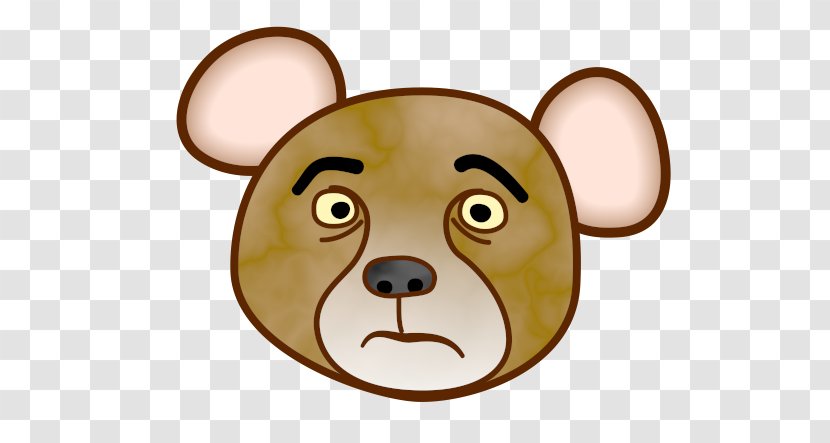 Bear Cartoon Material Snout - Nose Transparent PNG